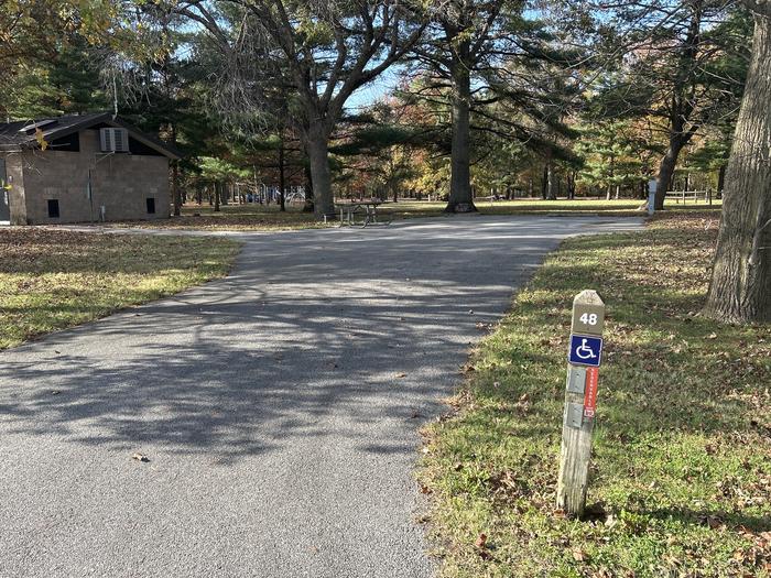 A photo of Site 048 of Loop DAM WEST at Dam West Campground
