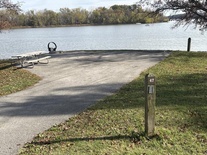 A photo of Site 047 of Loop DAM WEST at Dam West Campground
