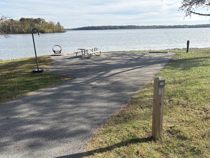 A photo of Site 049 of Loop DAM WEST at Dam West Campground
