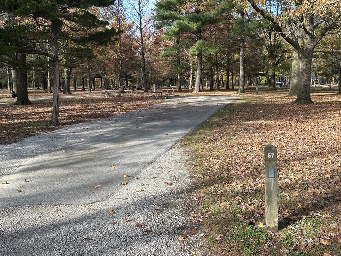 A photo of Site 057 of Loop DAM WEST at Dam West Campground
