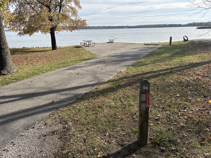 A photo of Site 054 of Loop DAM WEST at Dam West Campground
