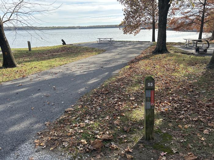 A photo of Site 055 of Loop DAM WEST at Dam West Campground
