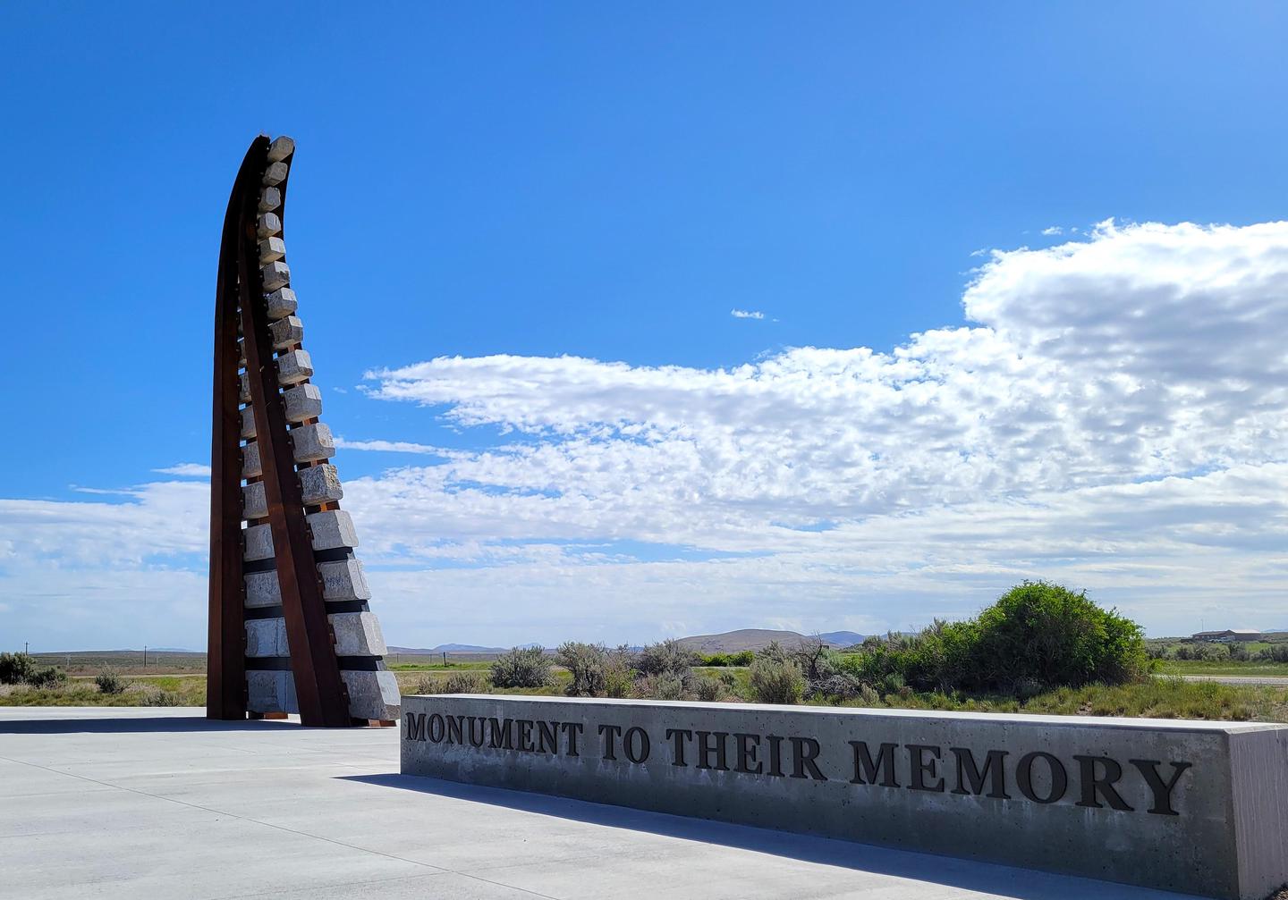 Monument to Their Memory Art InstallationStunning sculpture honoring the backbreaking efforts of the workers from around the world who built the Transcontinental Railroad.