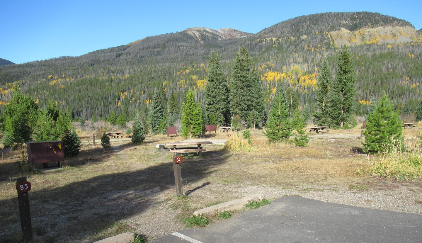 84A photo of Site 84 of Loop D at Rocky Mountain National Park Timber Creek Campground