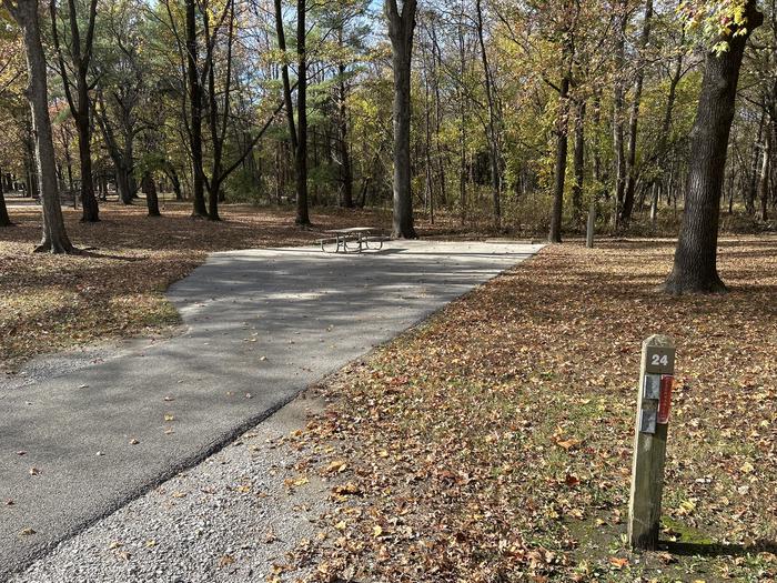 A photo of Site 024 of Loop DAM WEST at Dam West Campground