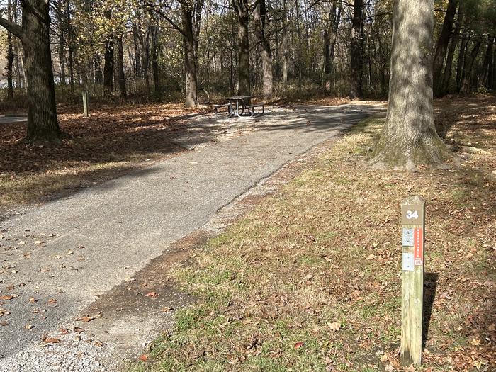 A photo of Site 034 of Loop DAM WEST at Dam West Campground