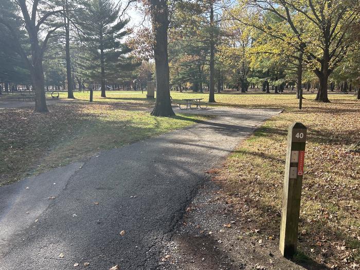 A photo of Site 040 of Loop DAM WEST at Dam West Campground