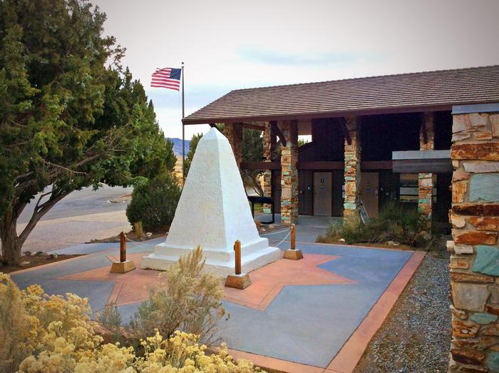 Visitor Center CourtyardFall afternoon looking at the iconic Monument marking the place where the Transcontinental Railroad was completed.