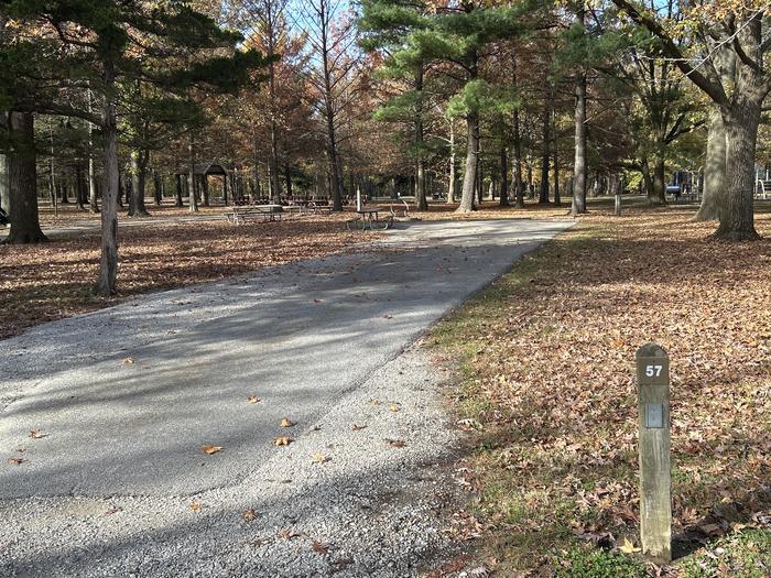 A photo of Site 057 of Loop DAM WEST at Dam West Campground