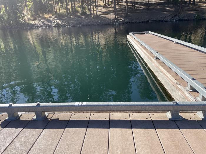 A photo of Site Boat Slip 15 of Loop Docks at PERRY SOUTH CAMPGROUND slip 15