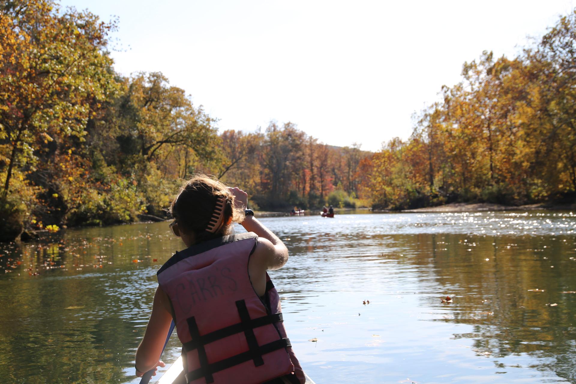 Ozark National Scenic Riverways — Floaters in Fall