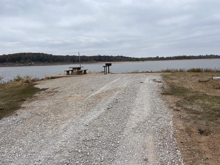 A photo of Site 10 of Loop Appalachia Bay at Appalachia Bay Recreation Area with Boat Ramp, Picnic Table, Electricity Hookup, Fire Pit, Waterfront, Lantern Pole