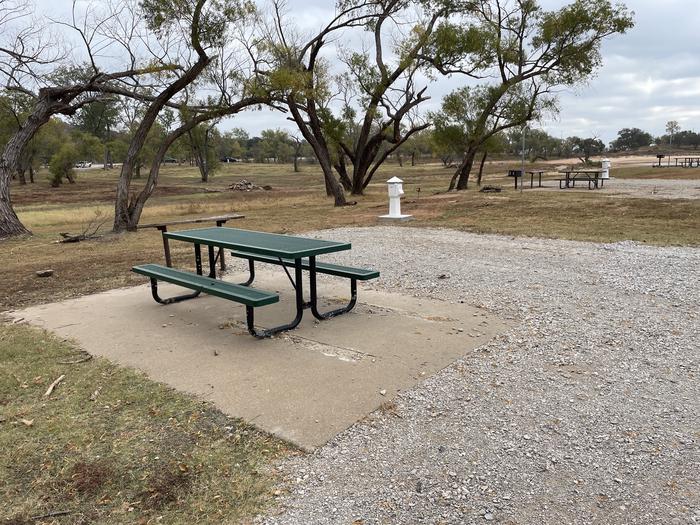 A photo of Site 15 of Loop Appalachia Bay at Appalachia Bay Recreation Area with Boat Ramp, Picnic Table, Electricity Hookup, Fire Pit, Lantern Pole, Water Hookup