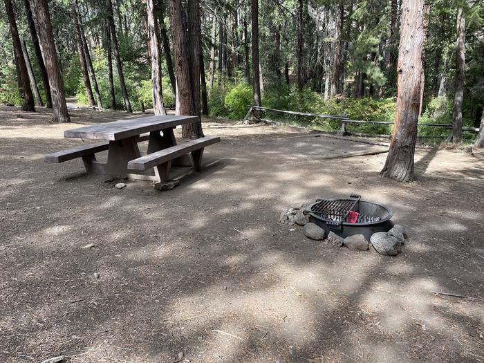 A photo of Site 020 of Loop Tent Only at PERRY SOUTH CAMPGROUND with Picnic Table