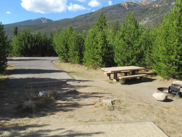 A photo of Site 38 of Loop B at Rocky Mountain National Park Timber Creek Campground