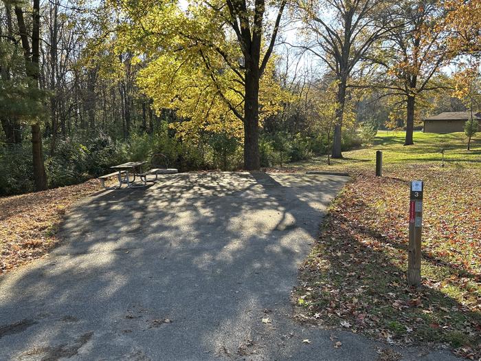 A photo of Site 3 of Loop SOUTH LOOP at Dam East - McNair Campground
