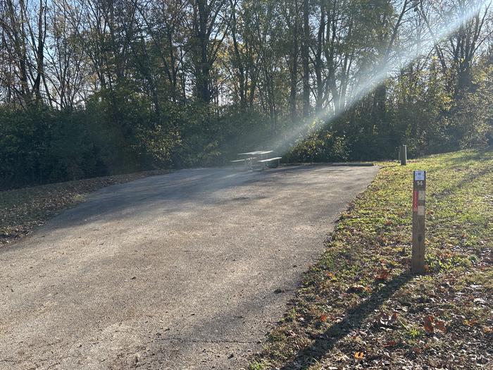 A photo of Site 14 of Loop SOUTH LOOP at Dam East - McNair Campground
