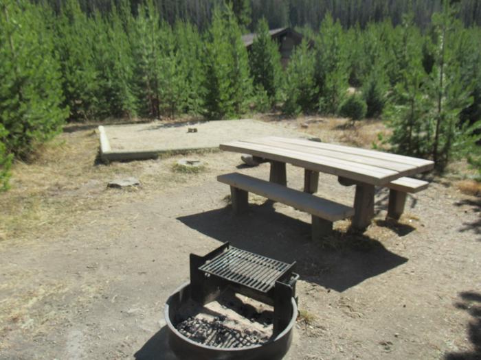 A photo of Site 43 of Loop B at Rocky Mountain National Park Timber Creek Campground