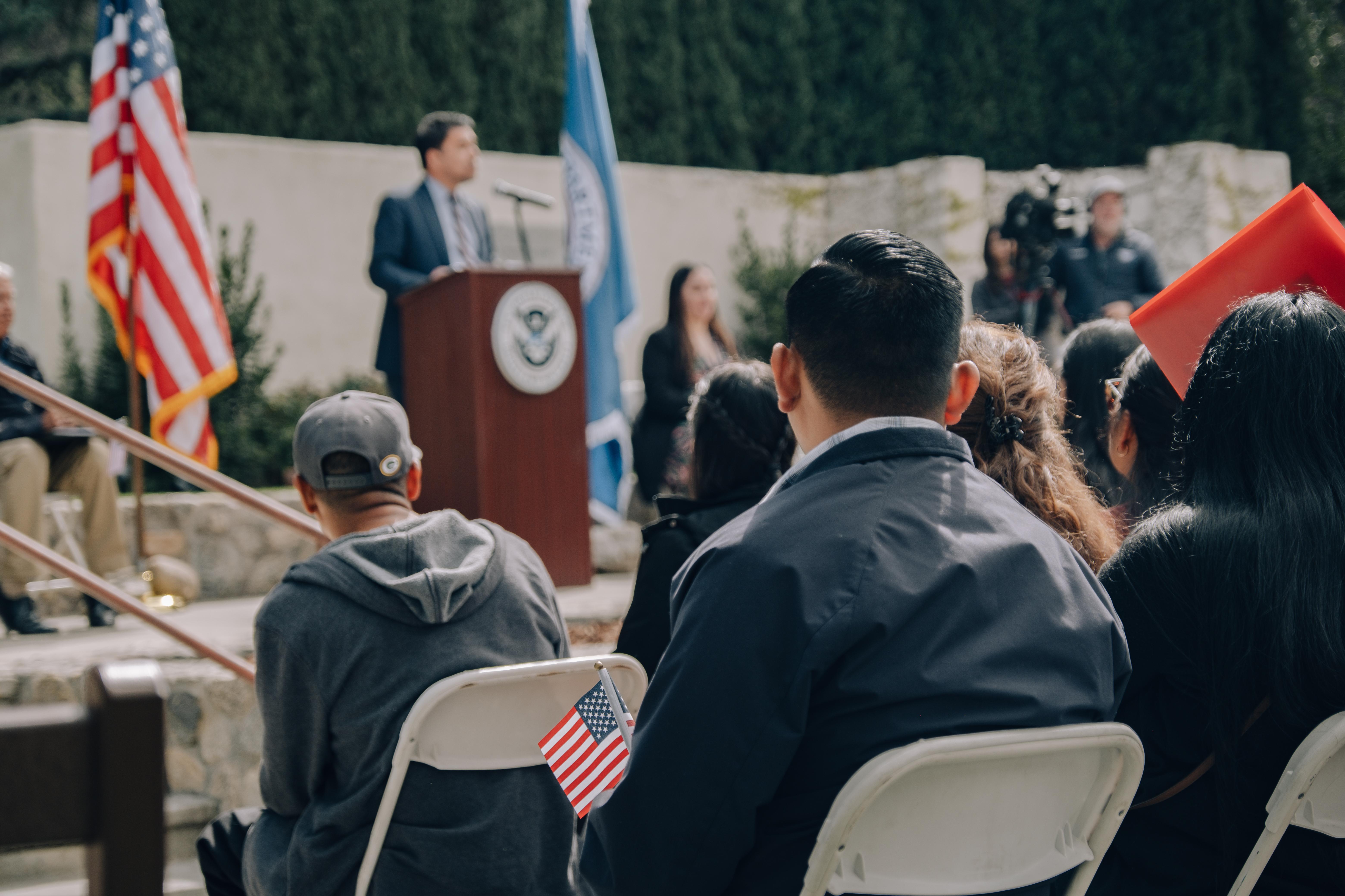 Naturalization Ceremony(2024) Man Awaiting For His Name