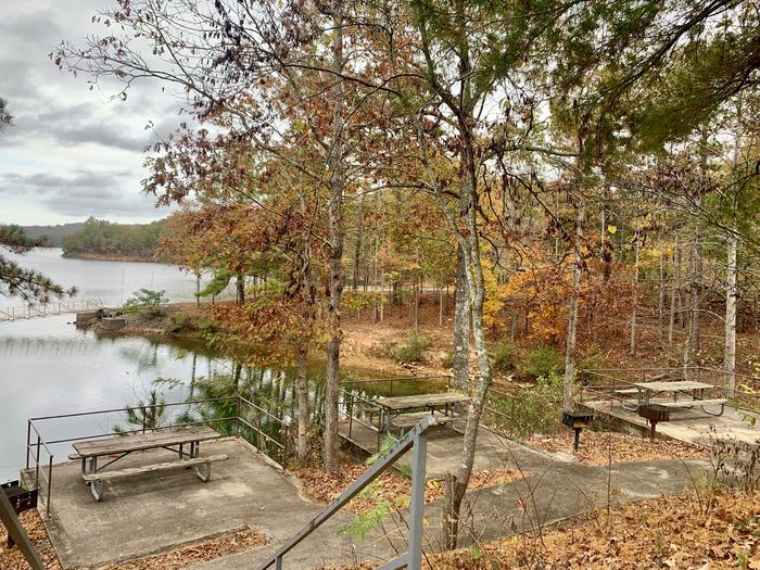 One of the picnic areas open to public.