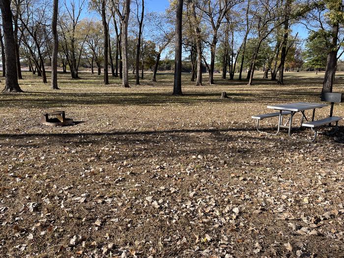 A photo of Site 19 of Loop Appalachia Bay at Appalachia Bay Recreation Area with Boat Ramp, Picnic Table, Electricity Hookup, Fire Pit, Shade, Water Hookup