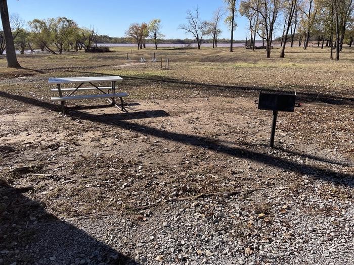 A photo of Site 21 of Loop Appalachia Bay at Appalachia Bay Recreation Area with Boat Ramp, Picnic Table, Electricity Hookup, Fire Pit, Water Hookup