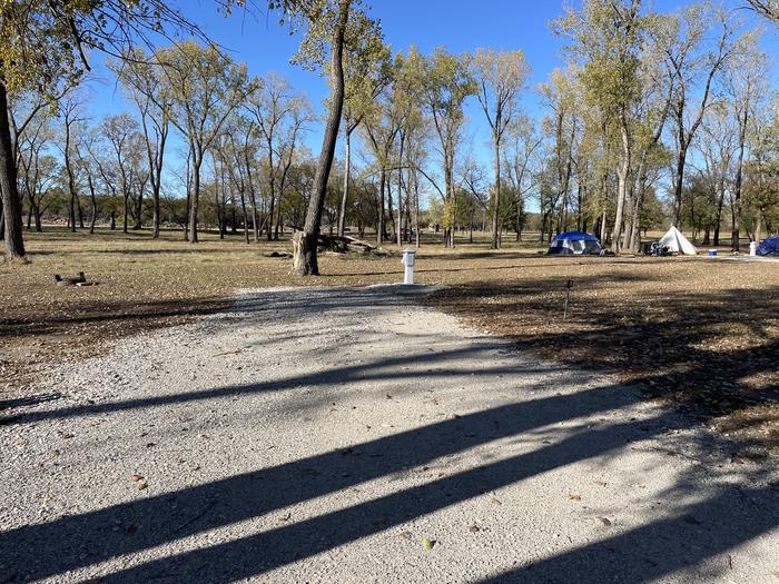 A photo of Site 21 of Loop Appalachia Bay at Appalachia Bay Recreation Area with Boat Ramp, Picnic Table, Electricity Hookup, Fire Pit, Shade, Water Hookup