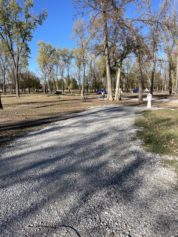 A photo of Site 22 of Loop Appalachia Bay at Appalachia Bay Recreation Area with Boat Ramp, Picnic Table, Electricity Hookup, Shade, Water Hookup