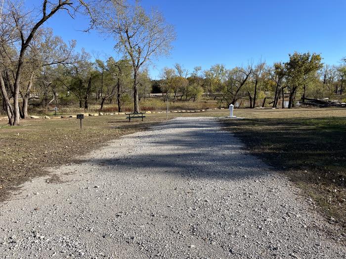 A photo of Site 26 of Loop Appalachia Bay at Appalachia Bay Recreation Area with Boat Ramp, Picnic Table, Electricity Hookup, Shade, Lantern Pole, Water Hookup