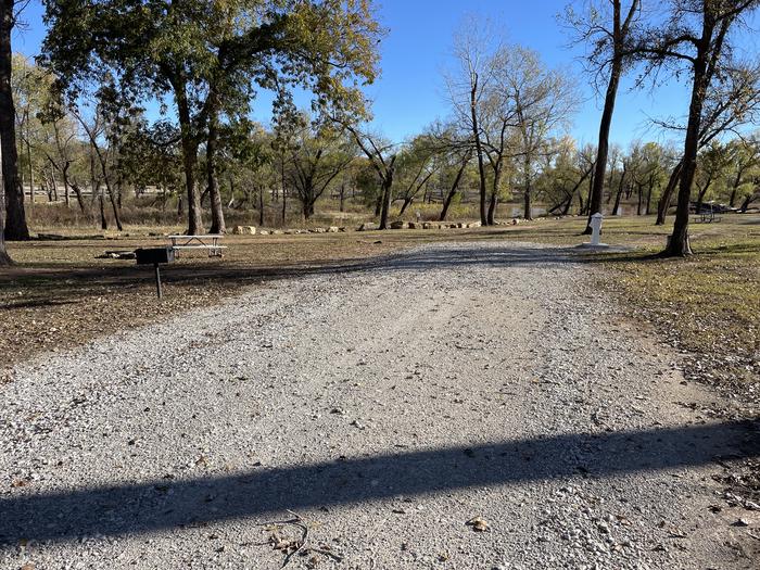 A photo of Site 27 of Loop Appalachia Bay at Appalachia Bay Recreation Area with Boat Ramp, Picnic Table, Electricity Hookup, Fire Pit, Shade, Water Hookup