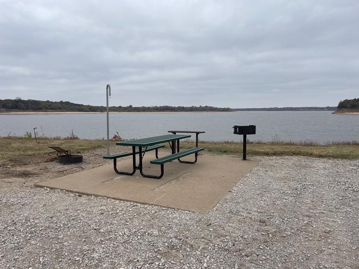 A photo of Site 7 of Loop Appalachia Bay at Appalachia Bay Recreation Area with Boat Ramp, Picnic Table, Electricity Hookup, Fire Pit, Waterfront, Water Hookup