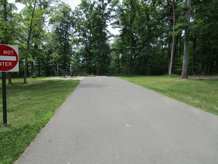 A photo of Site PO6 of Pines Overlook at RED BLUFF CAMPGROUND with Picnic Table, Fire Pit, Lantern Pole