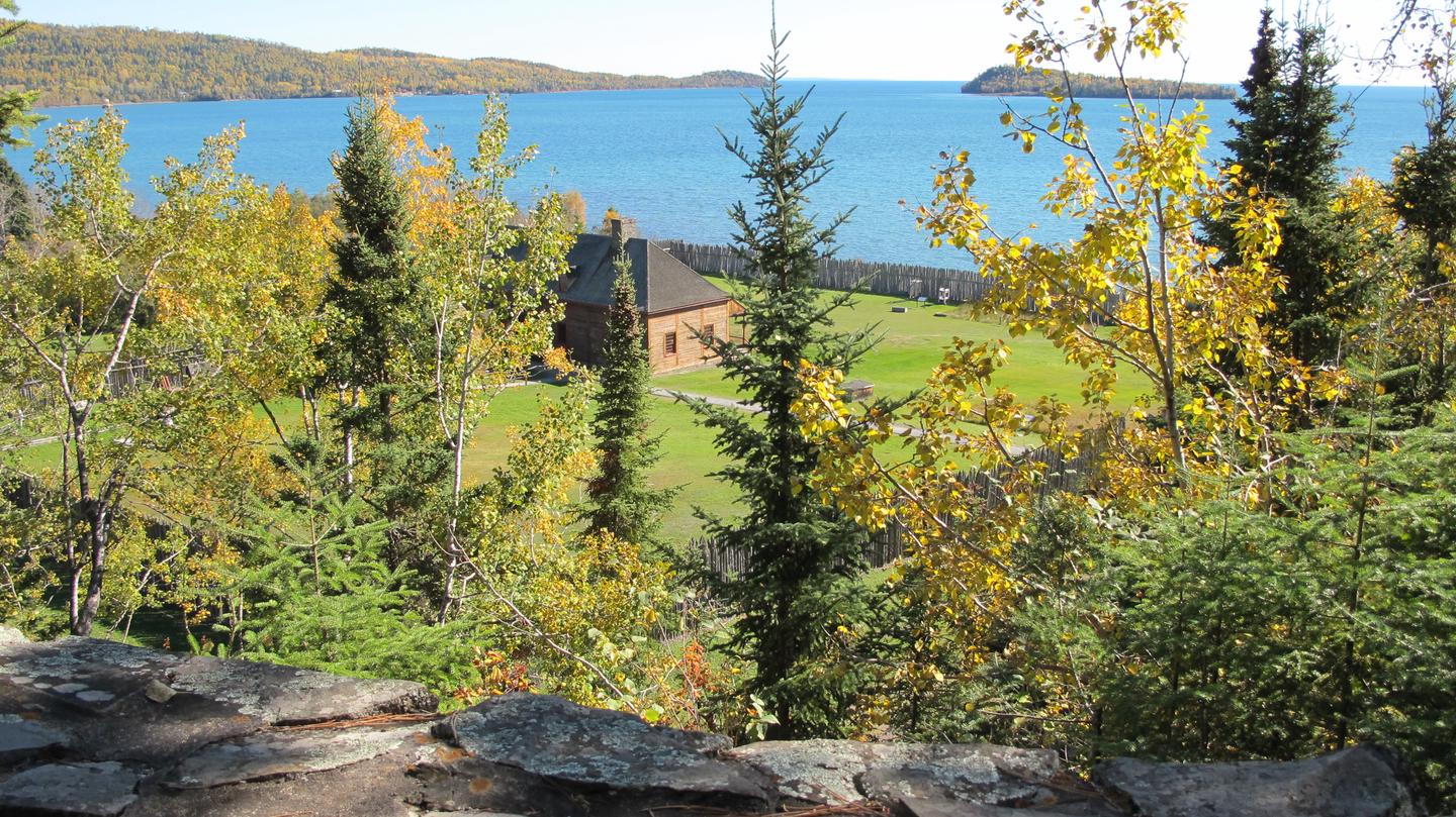 Mount Rose Trail overlooks Historic Depot & Grand Portage BayBeautiful scenary welcomes Fall visitors to Grand Portage.