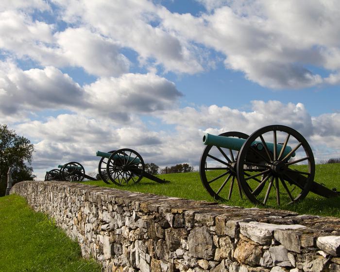 Antietam CannonsPlacing more than 500 cannons on high ground, both armies were able to effectively strike enemy troop positions at great distances.