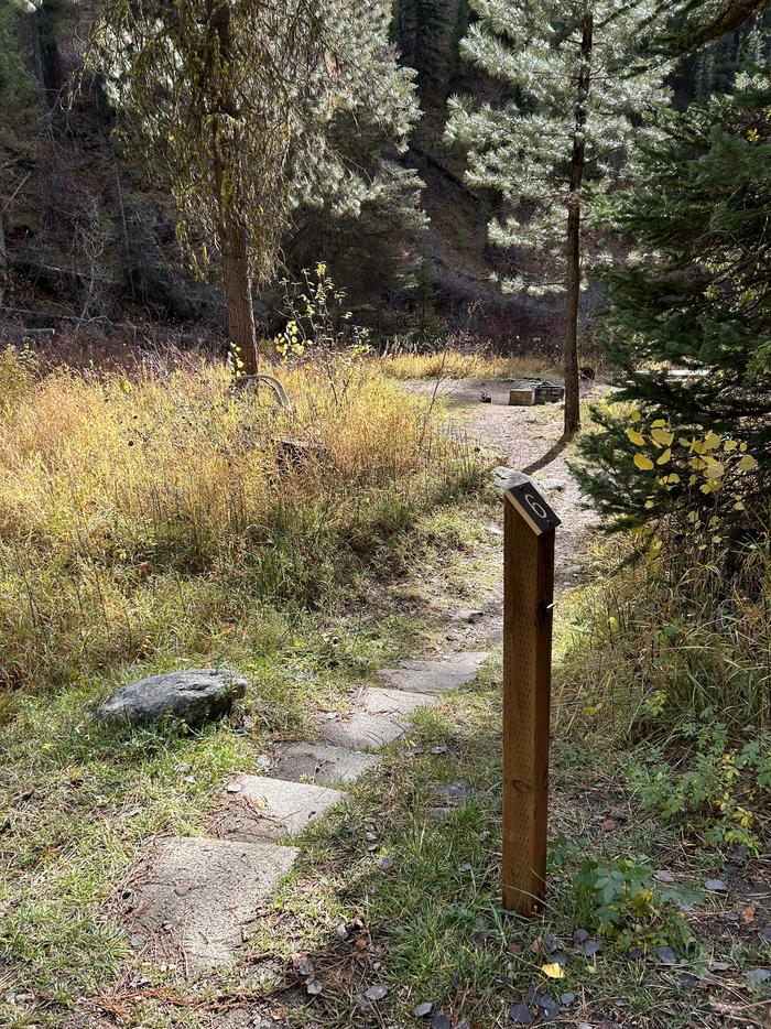 Staired pathway leading to campsite.Stairs and path that lead down to Site 6