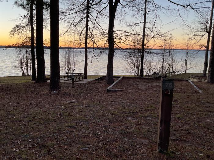 A photo of Site 76 of Loop LOOE at SAN AUGUSTINE with Picnic Table