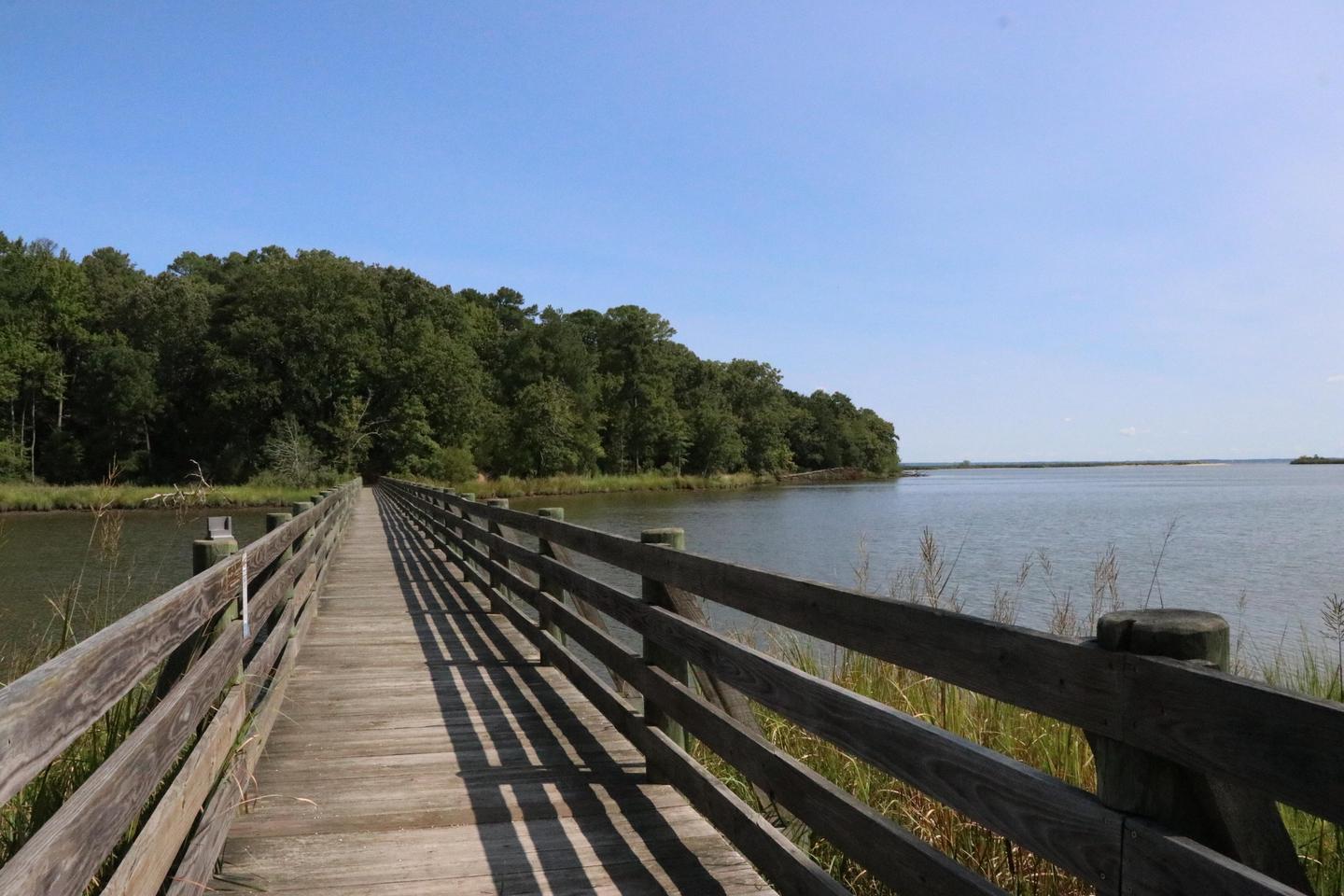 Popes Creek BridgePopes Creek Bridge leading to the Nature Trail