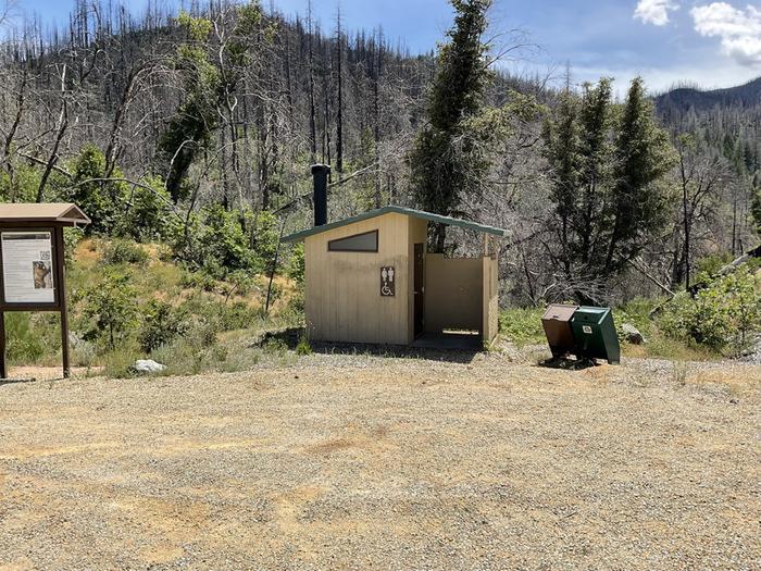 Restrooms at Brandy Creek Primitive Campground