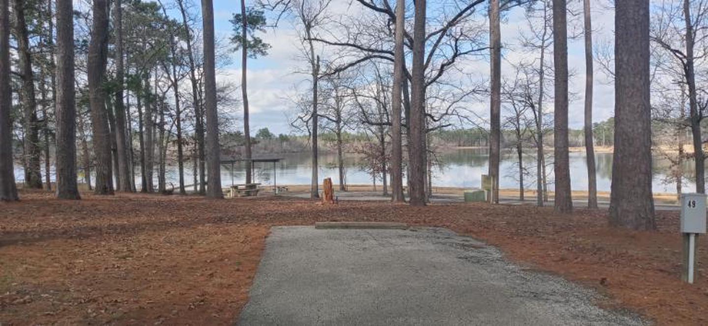 A photo of Site 49 of Loop LOOB at SAN AUGUSTINE with Electricity Hookup, Water Hookup, Shade