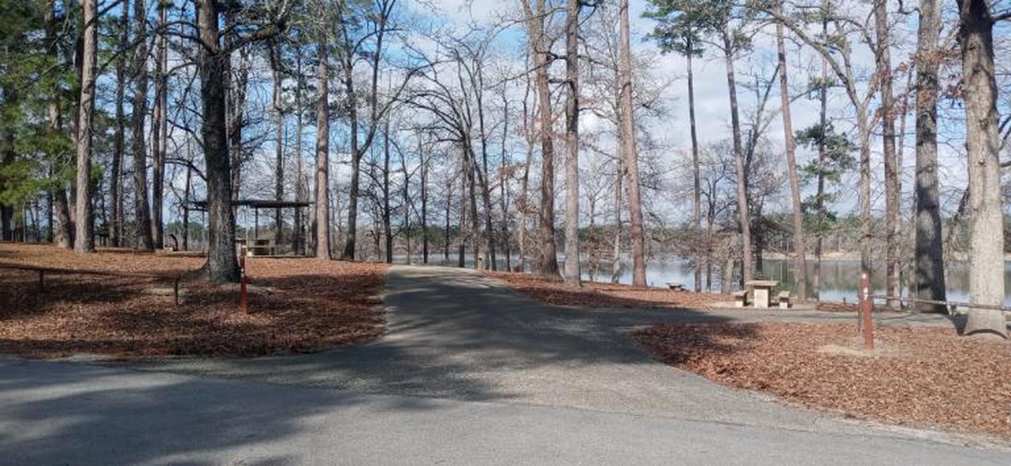 A photo of Site 48 of Loop LOOB at SAN AUGUSTINE with Picnic Table, Lean To / Shelter, Water Hookup, Electricity Hookup, Shade