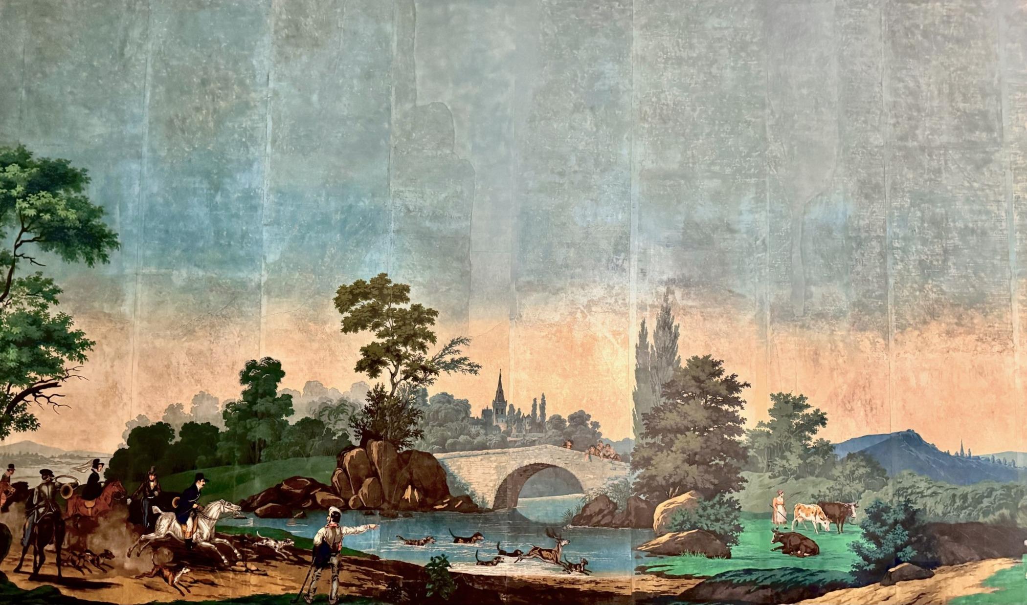 Le paysage à chasses - Zuber wallpaper