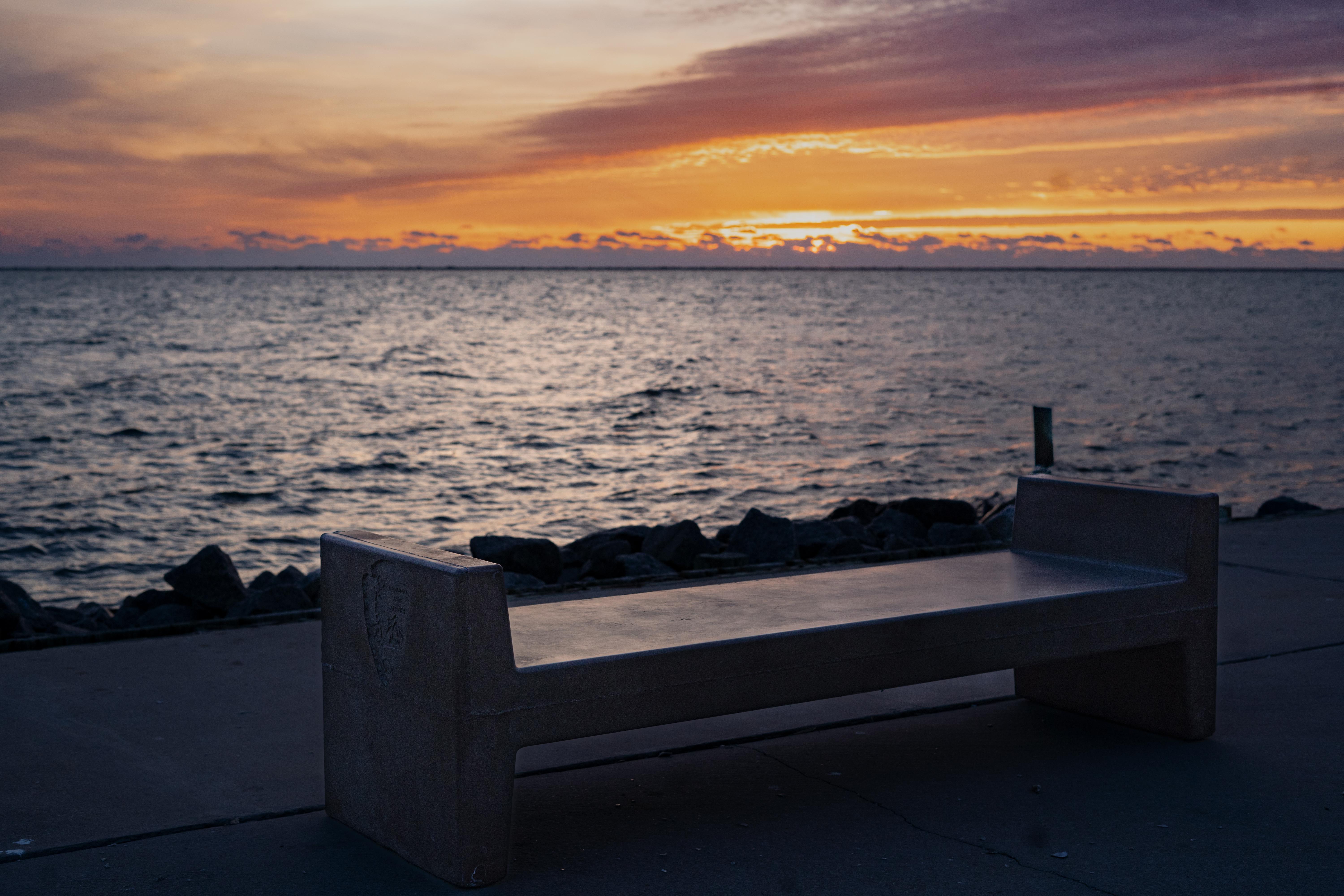 Benches at Harkers Island Visitor Center