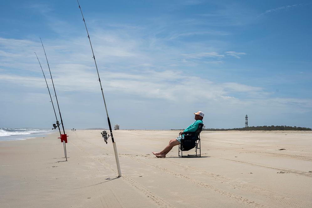 Angler on the Seashore