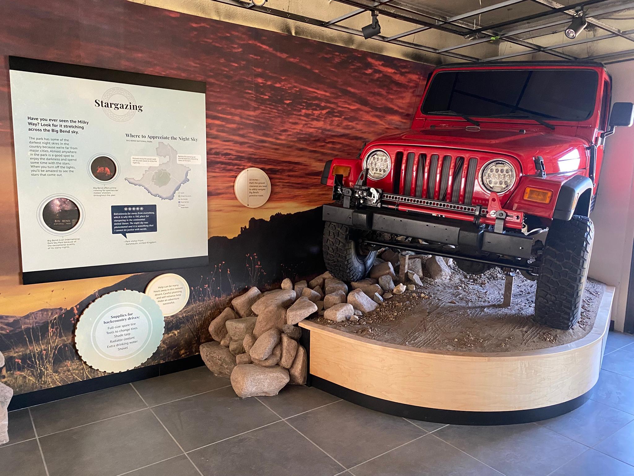 Persimmon Gap Visitor Center primitive roads exhibit