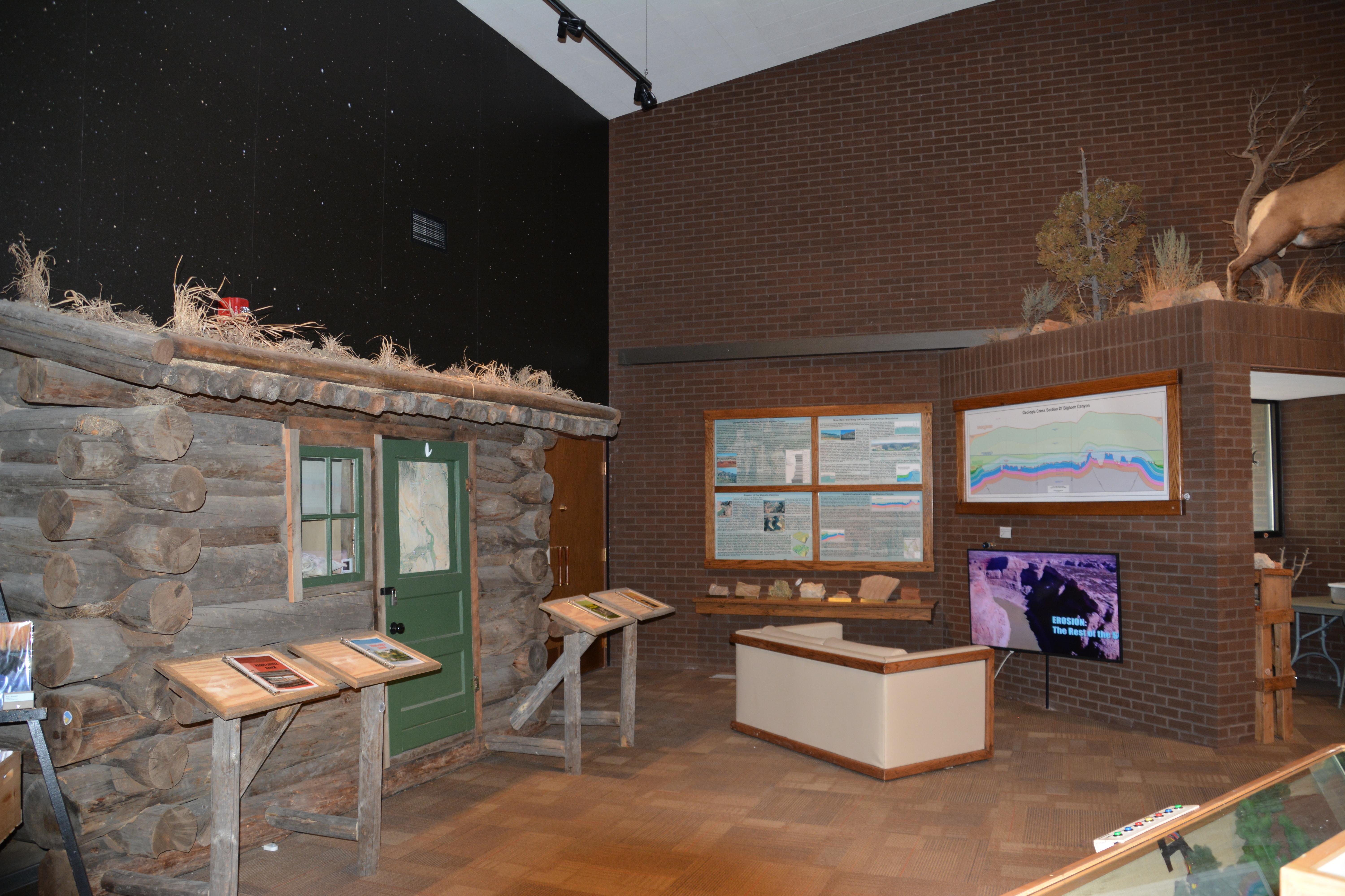 Cabin in the Visitor Center