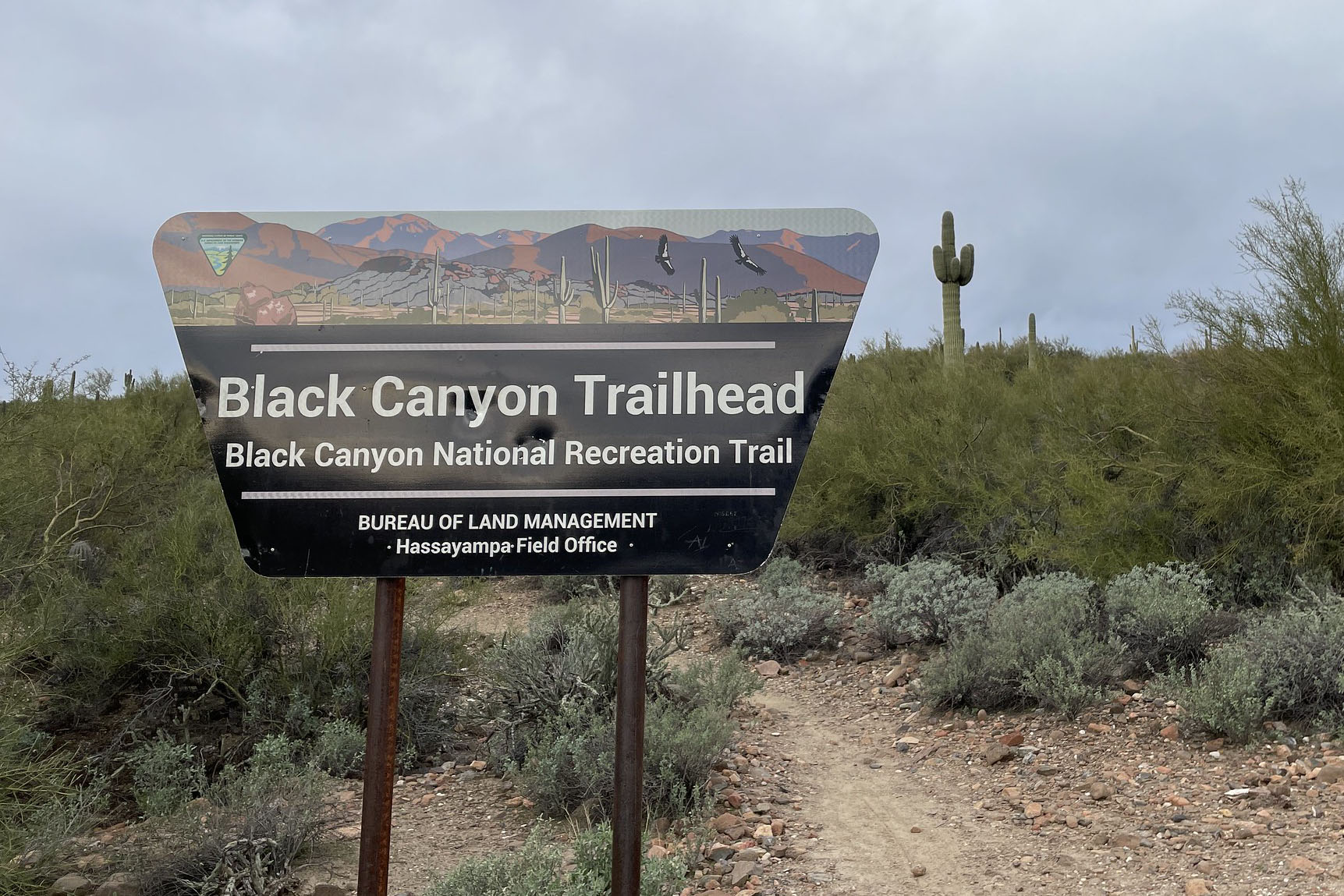 Black Canyon City Trailhead sign