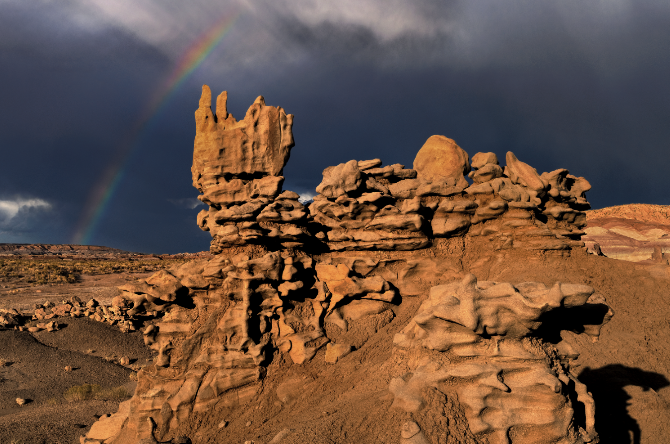 Dave Welling rainbow and sandstone formations fantasy canyon utah