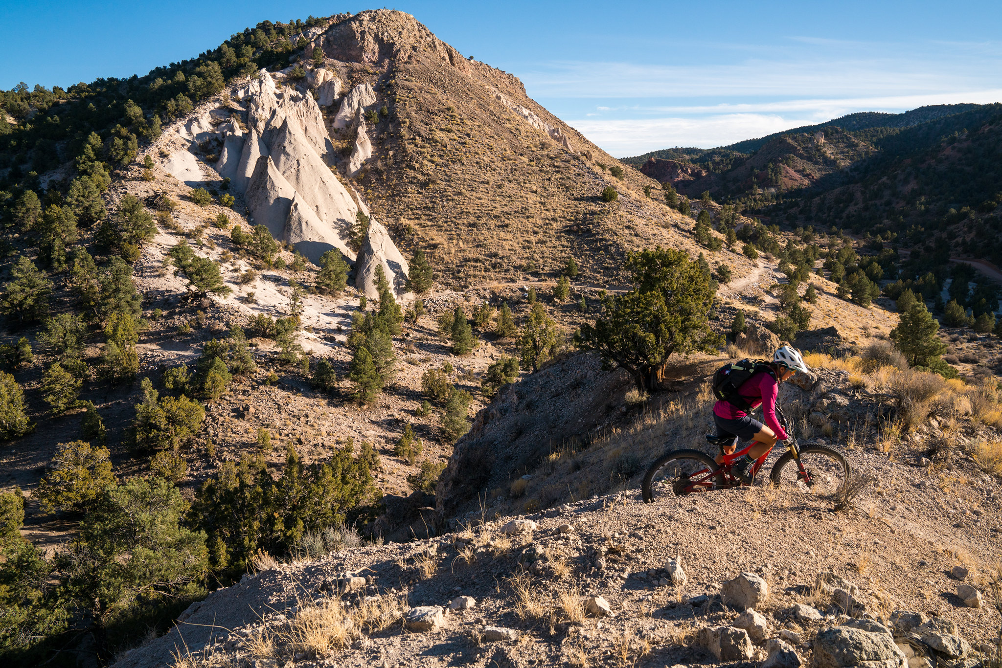 Mountain Biker on Barnes Canyon Trail
