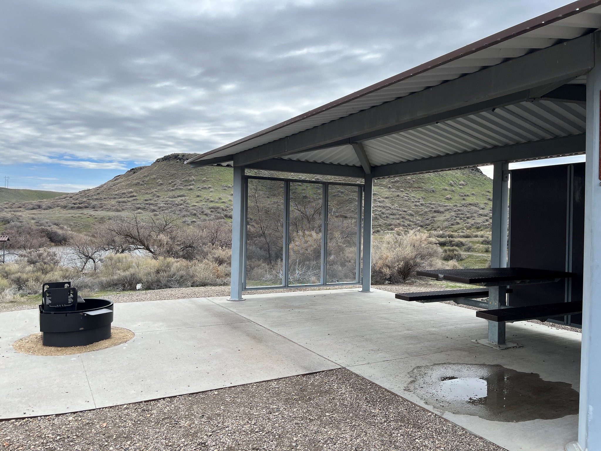 New shelters at The Cove