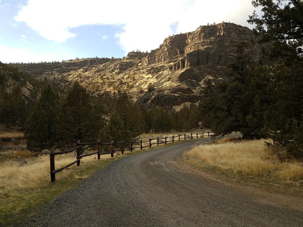 Evening at Lone Pine Campground on the Lower Crooked River Back Country Byway